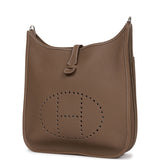 Hermes Evelyne III PM Etoupe Clemence Palladium Hardware