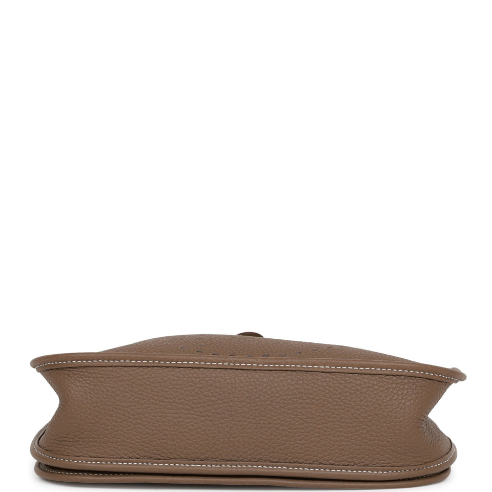 Hermes Evelyne III PM Etoupe Clemence Palladium Hardware