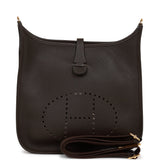 Hermes Evelyne III PM Ebene Clemence Gold Hardware
