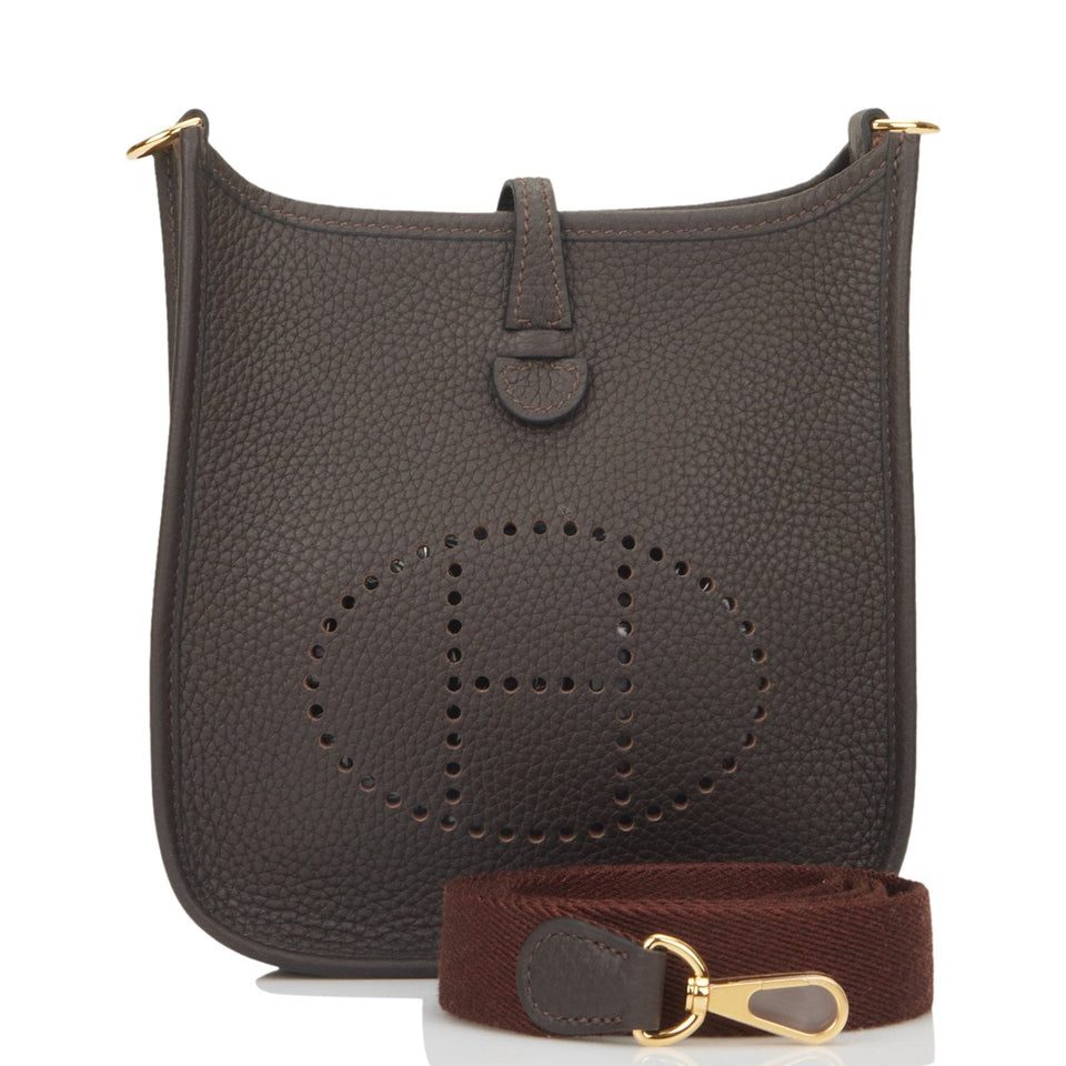 Hermes Evelyne TPM Ebene Clemence Gold Hardware