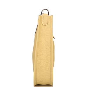 Hermes Evelyne TPM Jaune Poussin Clemence Palladium Hardware