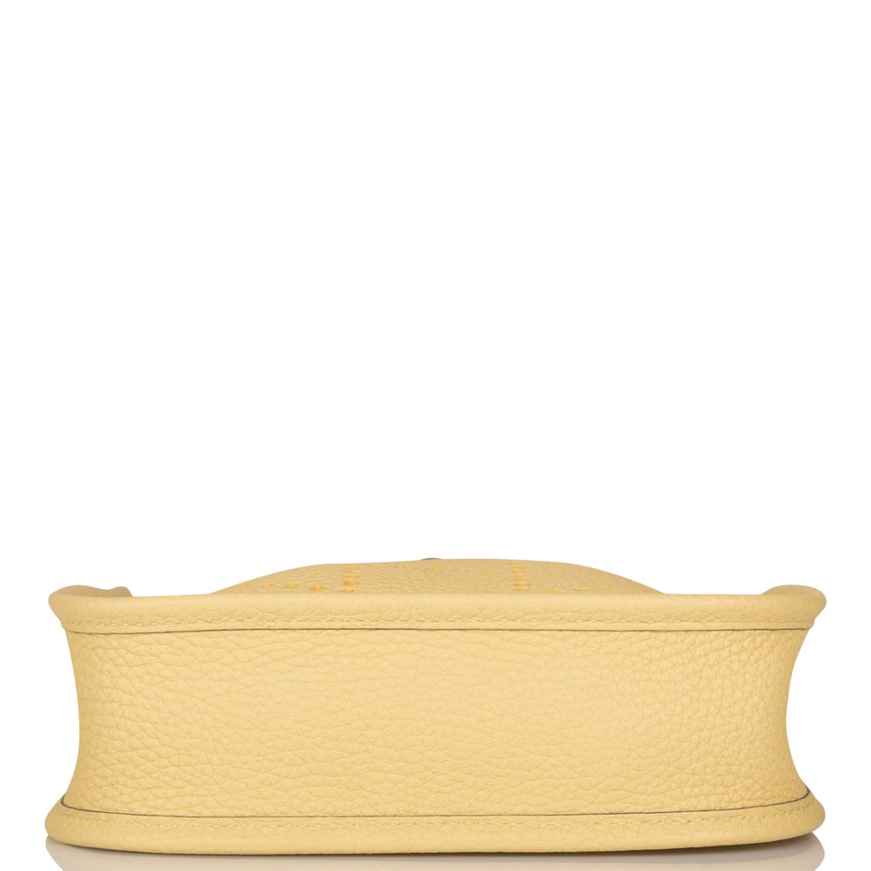 Hermes Evelyne TPM Jaune Poussin Clemence Palladium Hardware