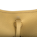 Hermes Evelyne TPM Jaune Poussin Clemence Palladium Hardware