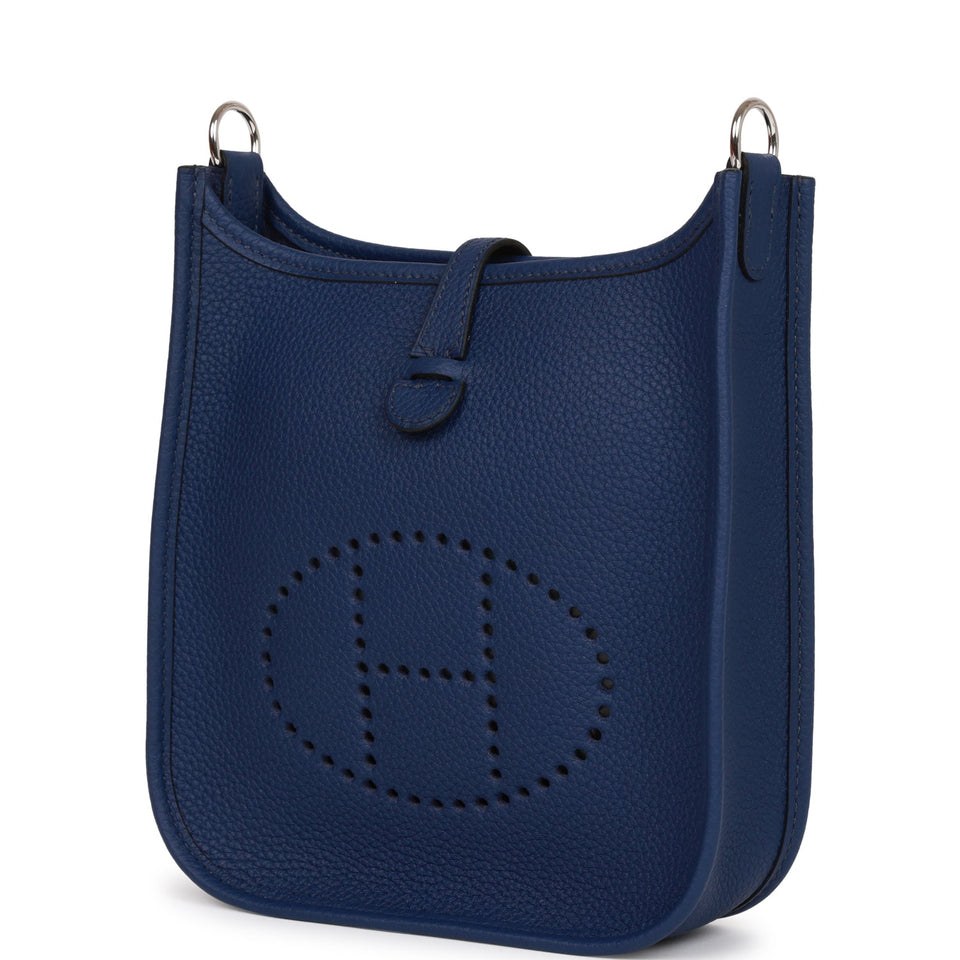 Hermes Evelyne TPM Bleu Saphir Maurice Palladium Hardware