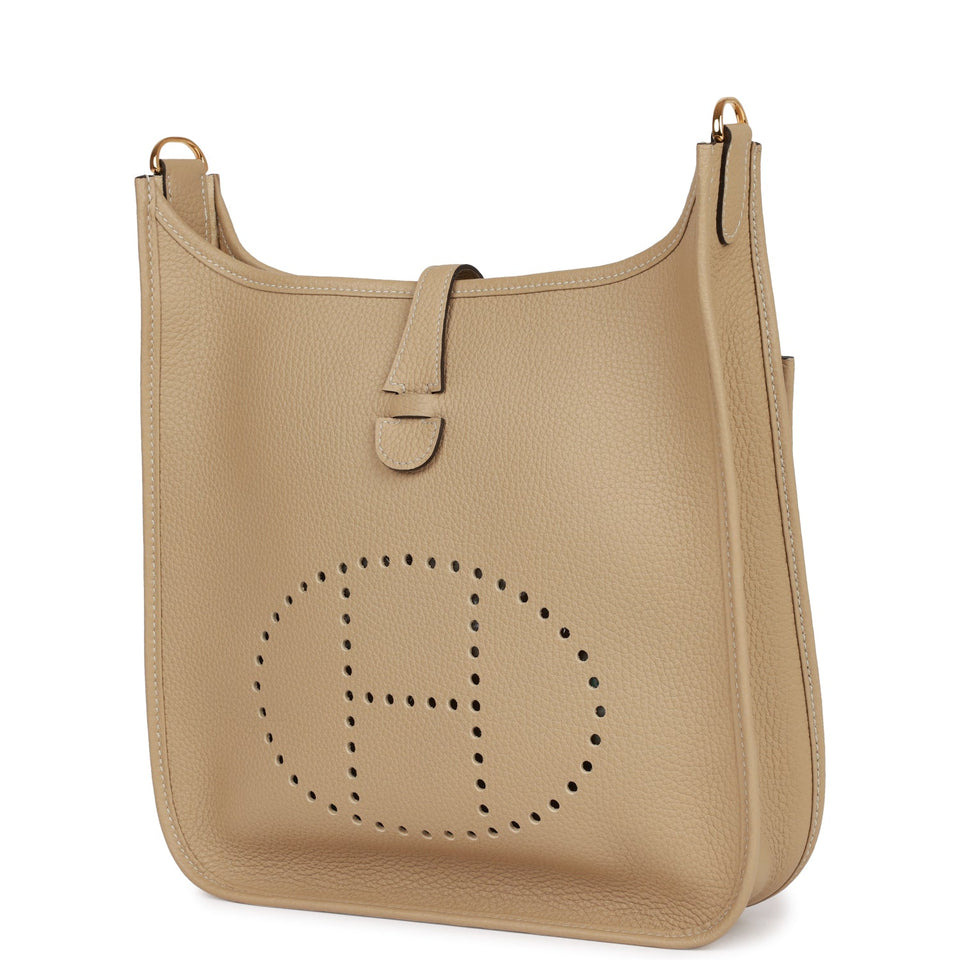 Hermes Evelyne III PM Trench Clemence Gold Hardware