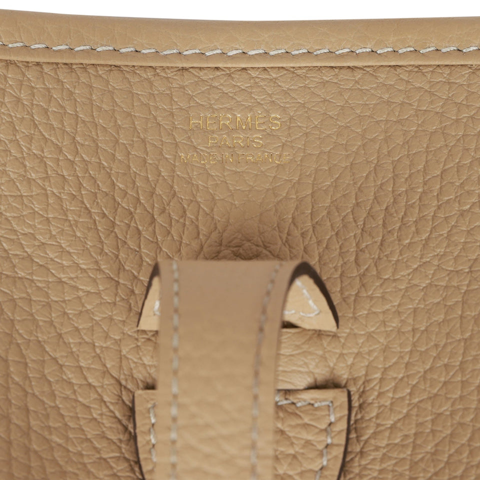 Hermes Evelyne III PM Trench Clemence Gold Hardware