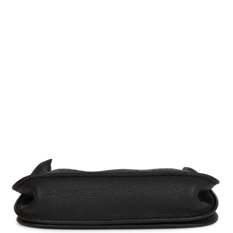 Hermes Evelyne III PM Black Clemence Gold Hardware