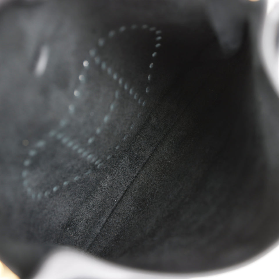 Hermes Evelyne III PM Black Clemence Gold Hardware