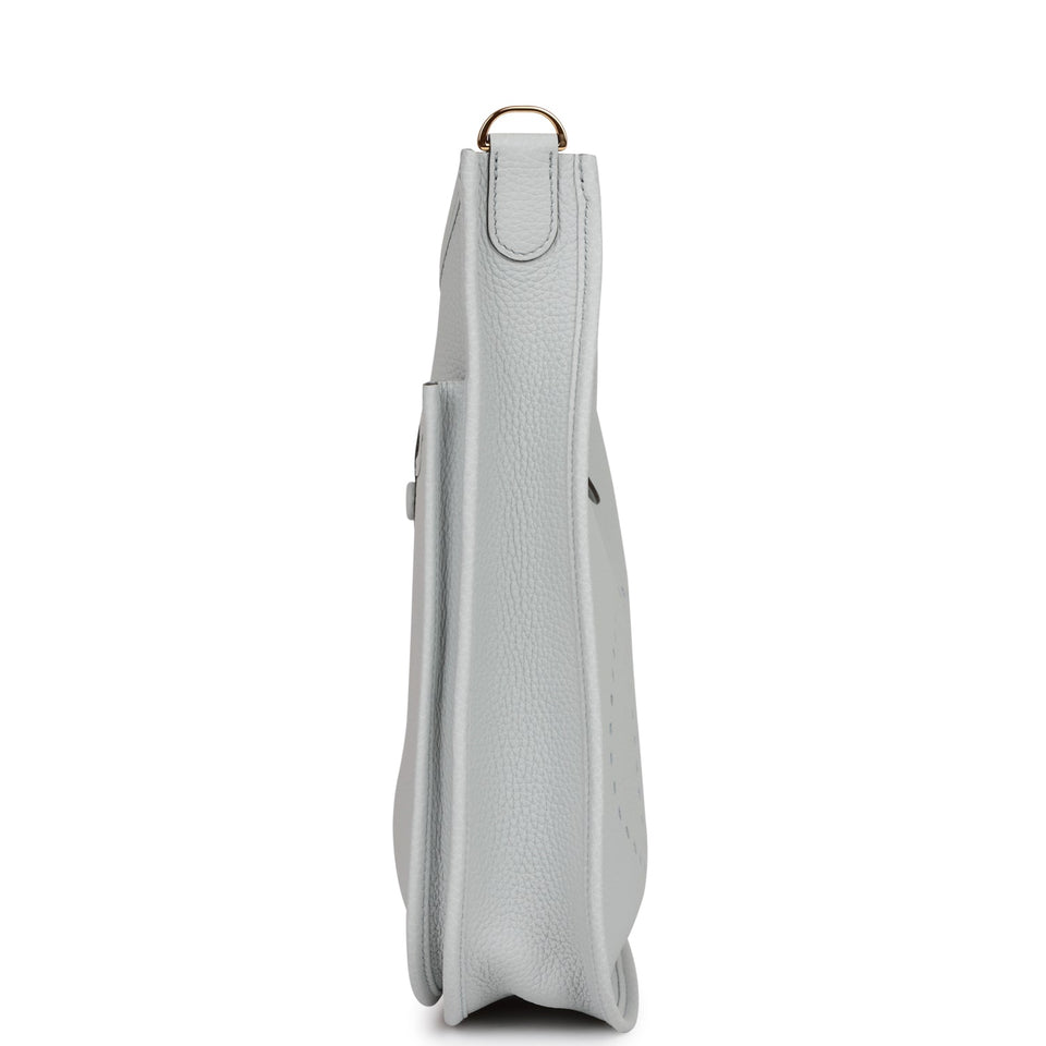 Hermes Evelyne III PM Bleu Pale Clemence Gold Hardware