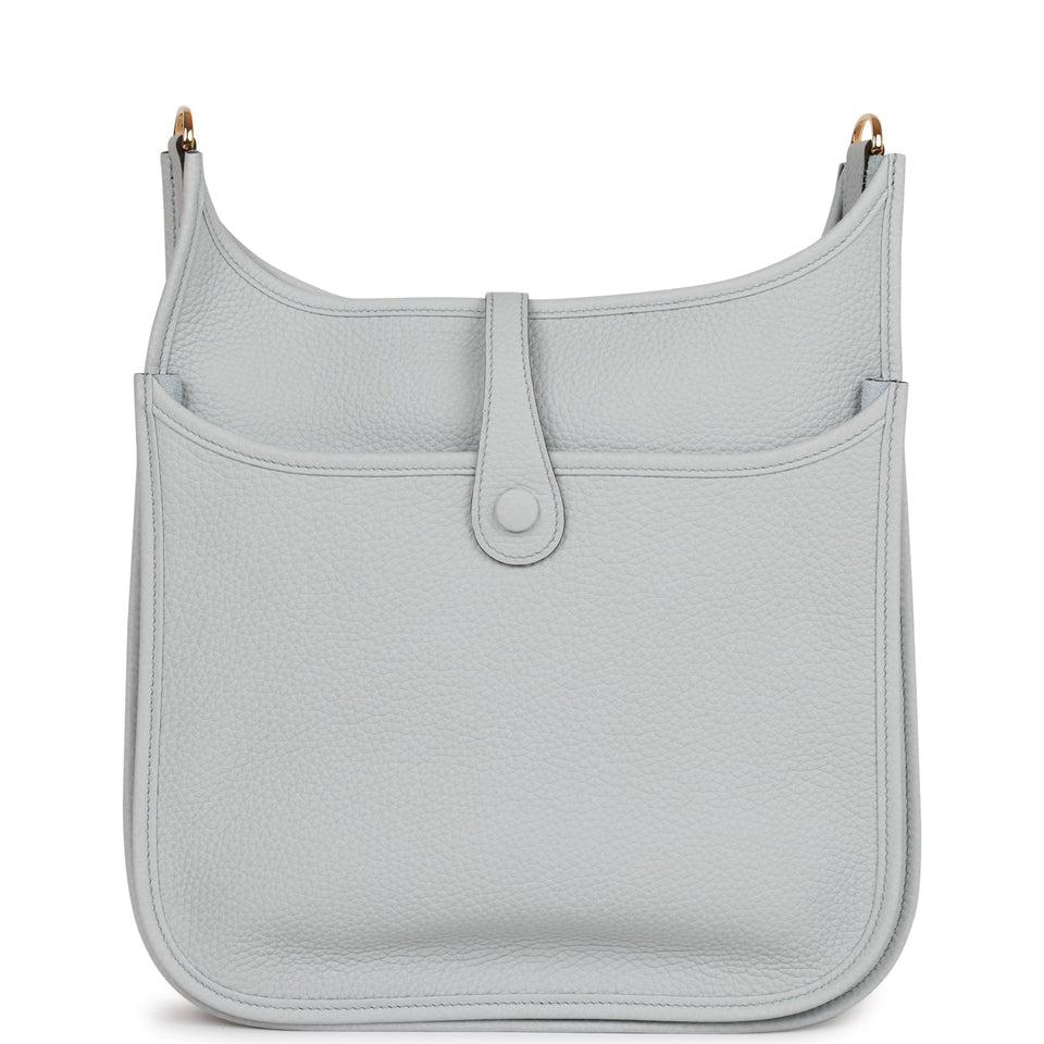 Hermes Evelyne III PM Bleu Pale Clemence Gold Hardware