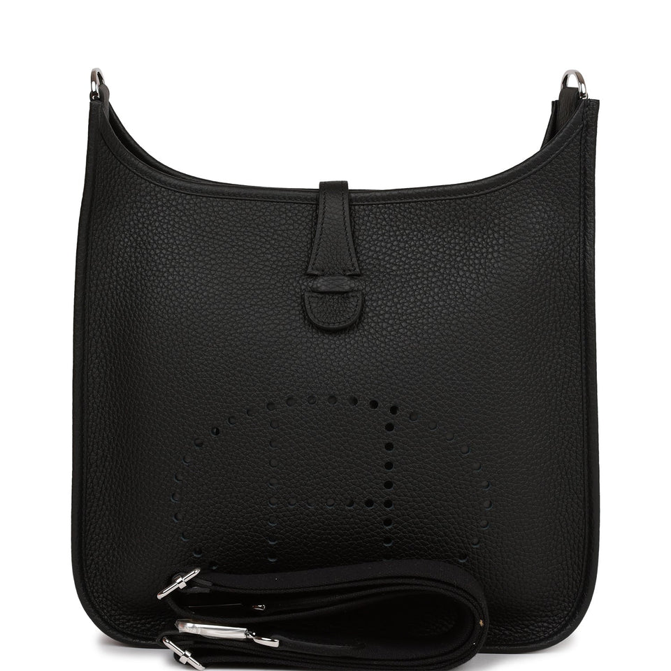 Hermes Evelyne III PM Black Clemence Palladium Hardware