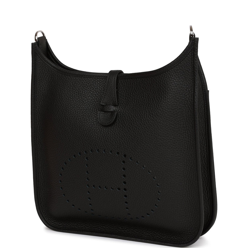 Hermes Evelyne III PM Black Clemence Palladium Hardware