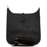 Hermes Evelyne III PM Black Clemence Gold Hardware