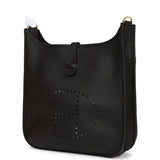 Hermes Evelyne III PM Black Clemence Gold Hardware