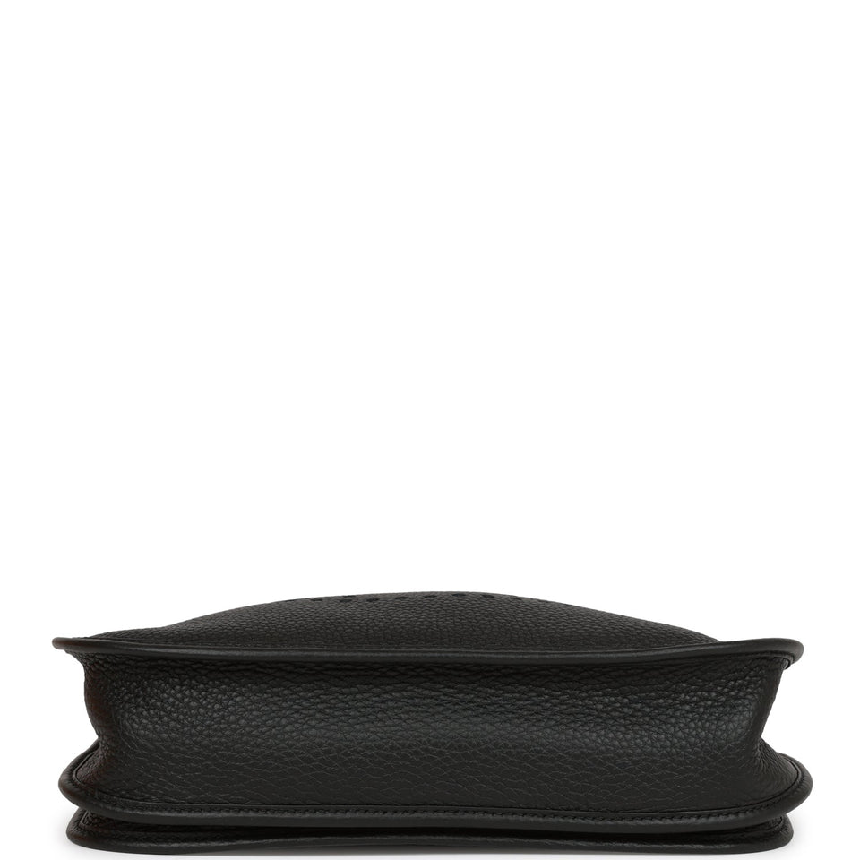 Hermes Evelyne III PM Black Clemence Gold Hardware