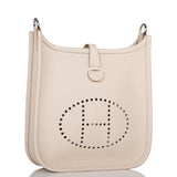 Hermes Evelyne TPM Craie Clemence Palladium Hardware