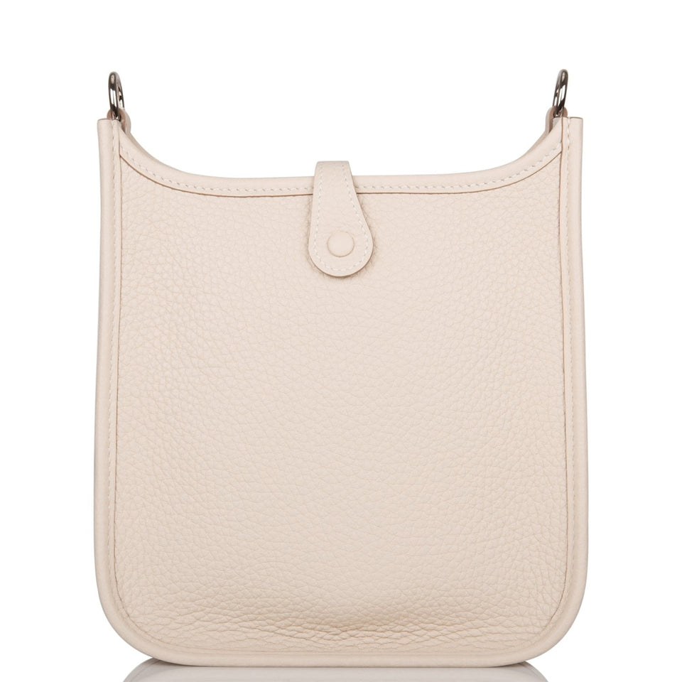 Hermes Evelyne TPM Craie Clemence Palladium Hardware