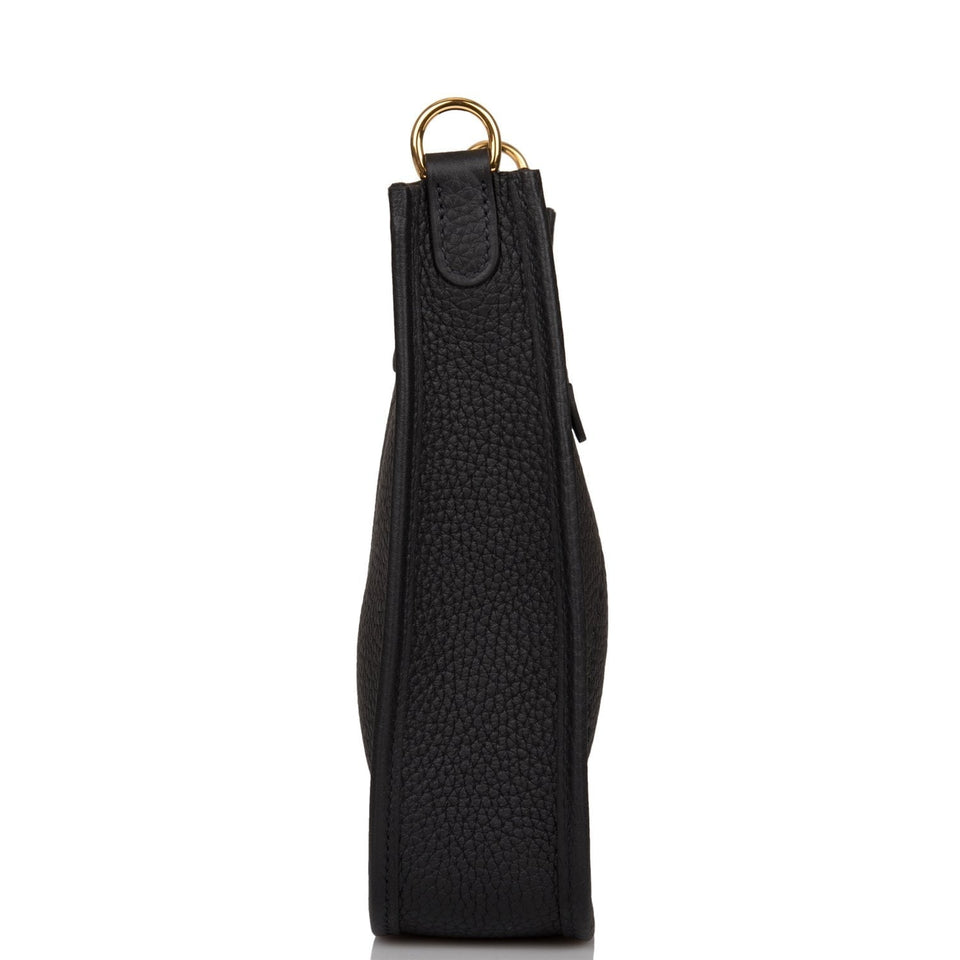 Hermes Evelyne TPM Black Clemence Gold Hardware