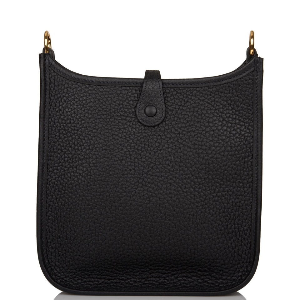 Hermes Evelyne TPM Black Clemence Gold Hardware