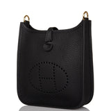 Hermes Evelyne TPM Black Clemence Gold Hardware