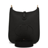 Hermes Evelyne TPM Black Clemence Gold Hardware