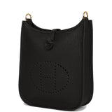 Hermes Evelyne TPM Black Clemence Gold Hardware