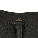 Hermes Evelyne TPM Black Clemence Gold Hardware