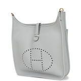 Hermes Evelyne III PM Bleu Pale Clemence Gold Hardware