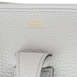Hermes Evelyne III PM Bleu Pale Clemence Gold Hardware