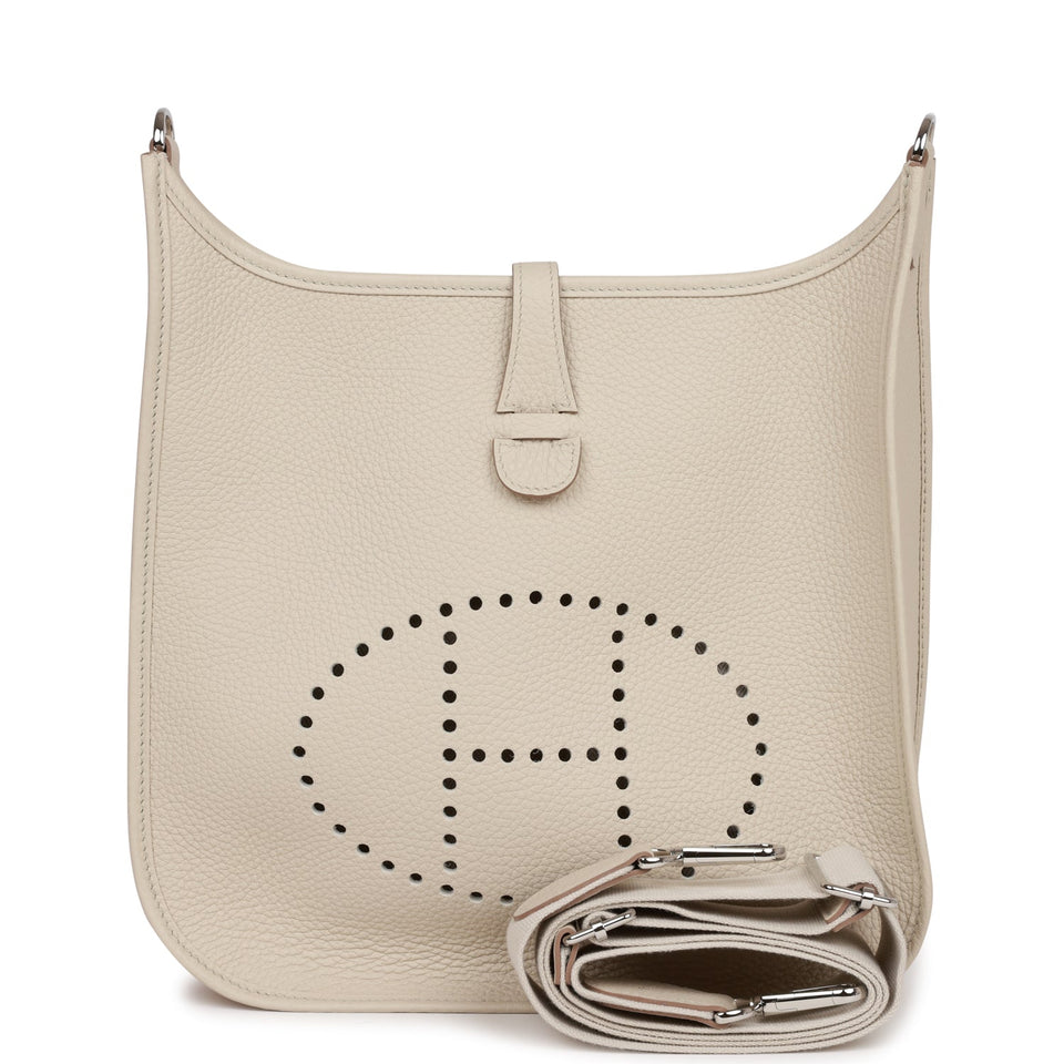 Hermes Evelyne III PM Beton Clemence Palladium Hardware