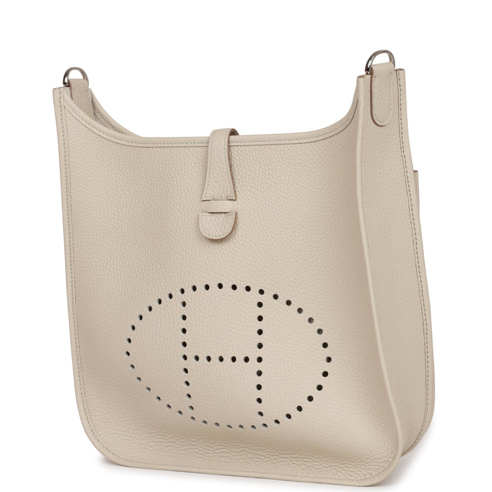 Hermes Evelyne III PM Beton Clemence Palladium Hardware