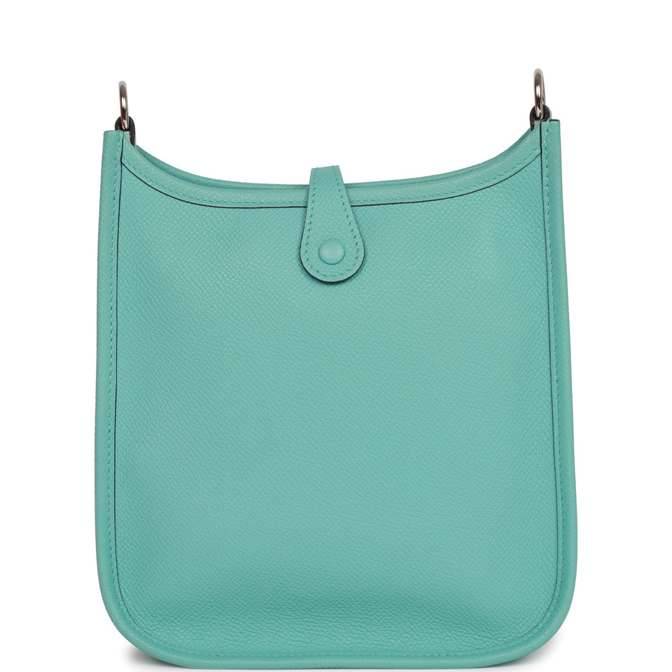 Hermes Evelyne TPM Bleu Atoll Epsom Palladium Hardware