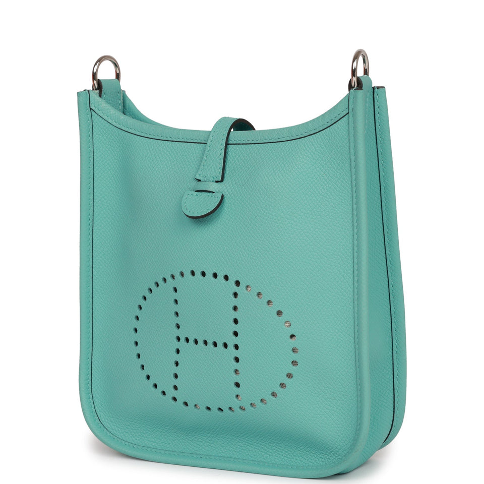 Hermes Evelyne TPM Bleu Atoll Epsom Palladium Hardware