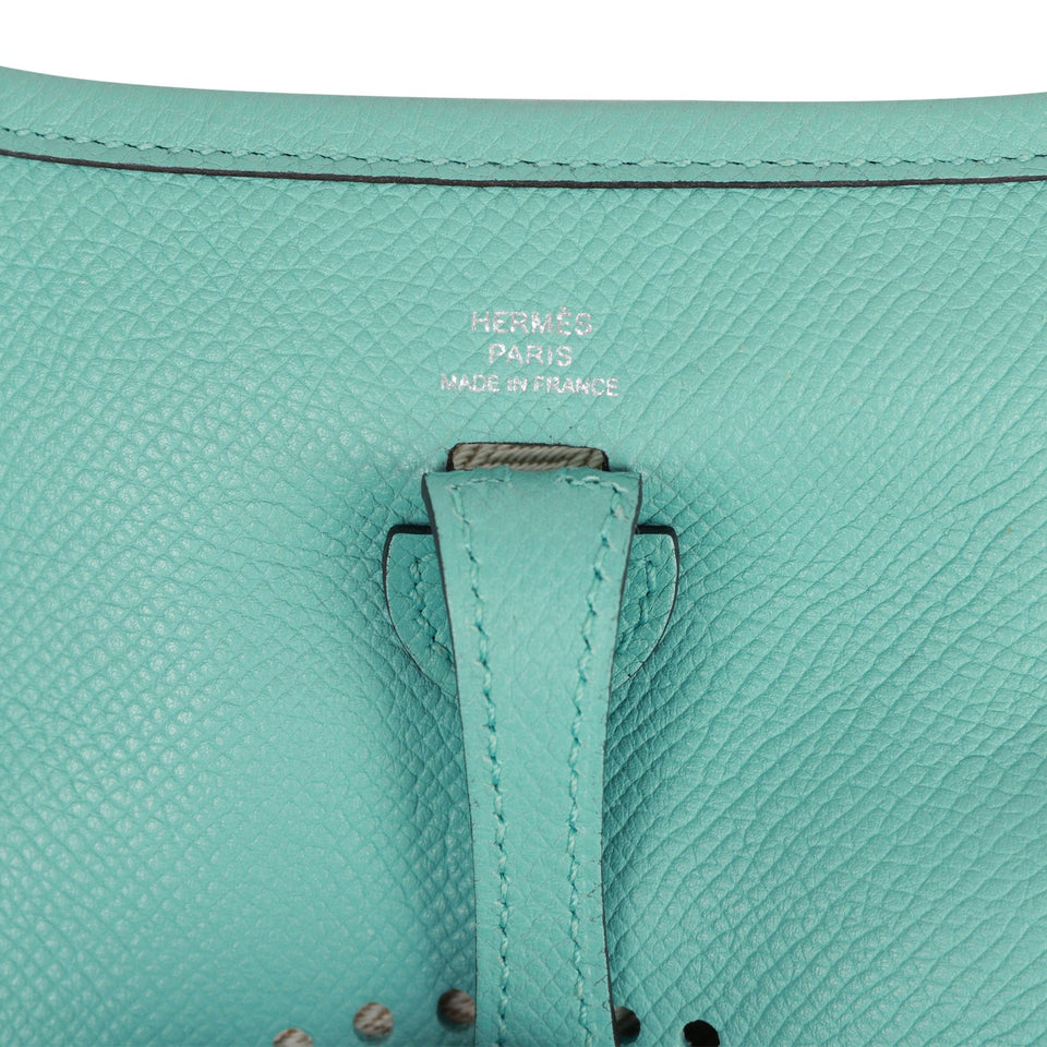 Hermes Evelyne TPM Bleu Atoll Epsom Palladium Hardware