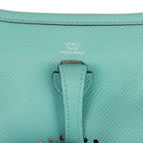 Hermes Evelyne TPM Bleu Atoll Epsom Palladium Hardware