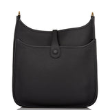 Hermes Evelyne III PM Black Clemence Gold Hardware