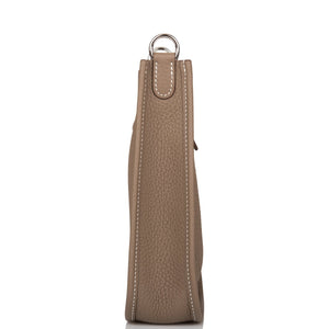 Hermes Evelyne TPM Etoupe Clemence Bag Palladium Hardware