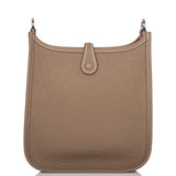 Hermes Evelyne TPM Etoupe Clemence Bag Palladium Hardware