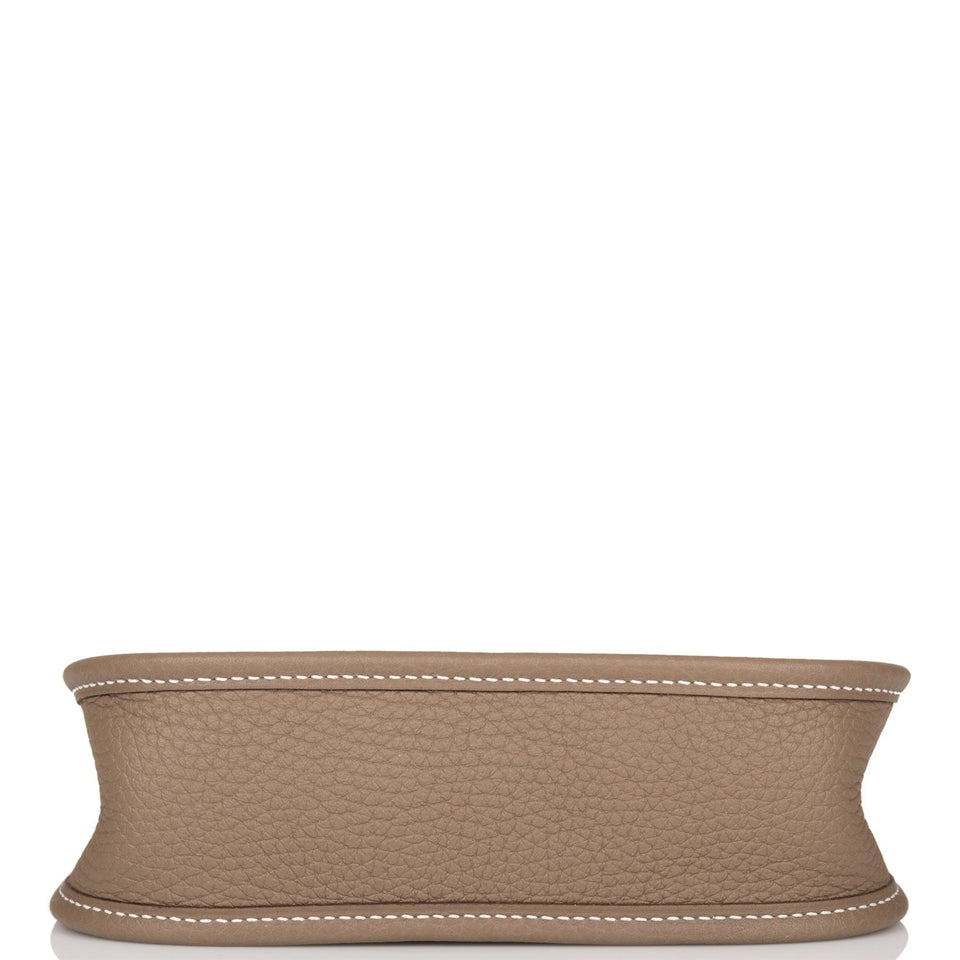 Hermes Evelyne TPM Etoupe Clemence Bag Palladium Hardware