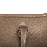 Hermes Evelyne TPM Etoupe Clemence Bag Palladium Hardware
