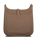 Hermes Evelyne III PM Etoupe Clemence Palladium Hardware