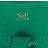 Hermes Evelyne III PM Vert Jade Clemence Gold Hardware