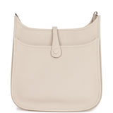 Hermes Evelyne III PM Craie Clemence Palladium Hardware