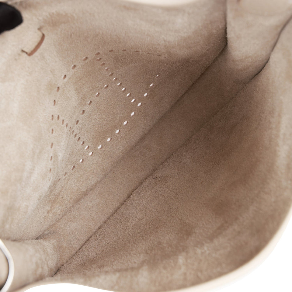 Hermes Evelyne III PM Craie Clemence Palladium Hardware