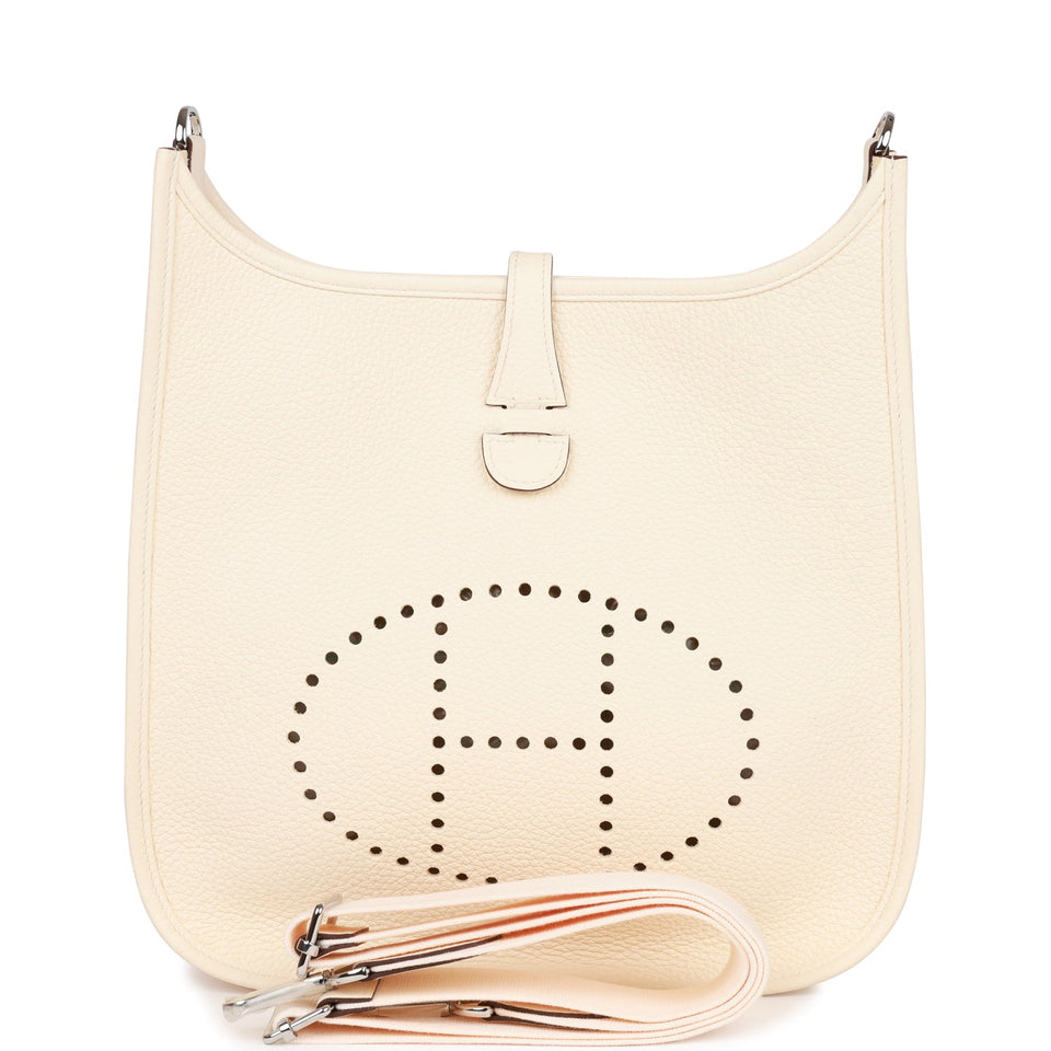 Hermes Evelyne III PM Nata Clemence Palladium Hardware