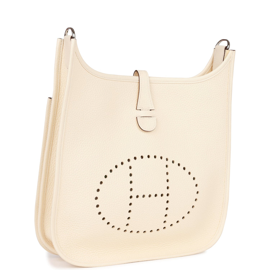 Hermes Evelyne III PM Nata Clemence Palladium Hardware