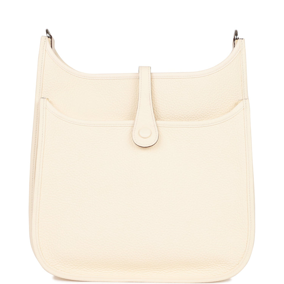 Hermes Evelyne III PM Nata Clemence Palladium Hardware