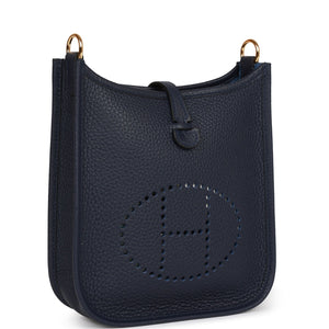 Hermes Evelyne TPM Bleu Nuit Clemence Gold Hardware