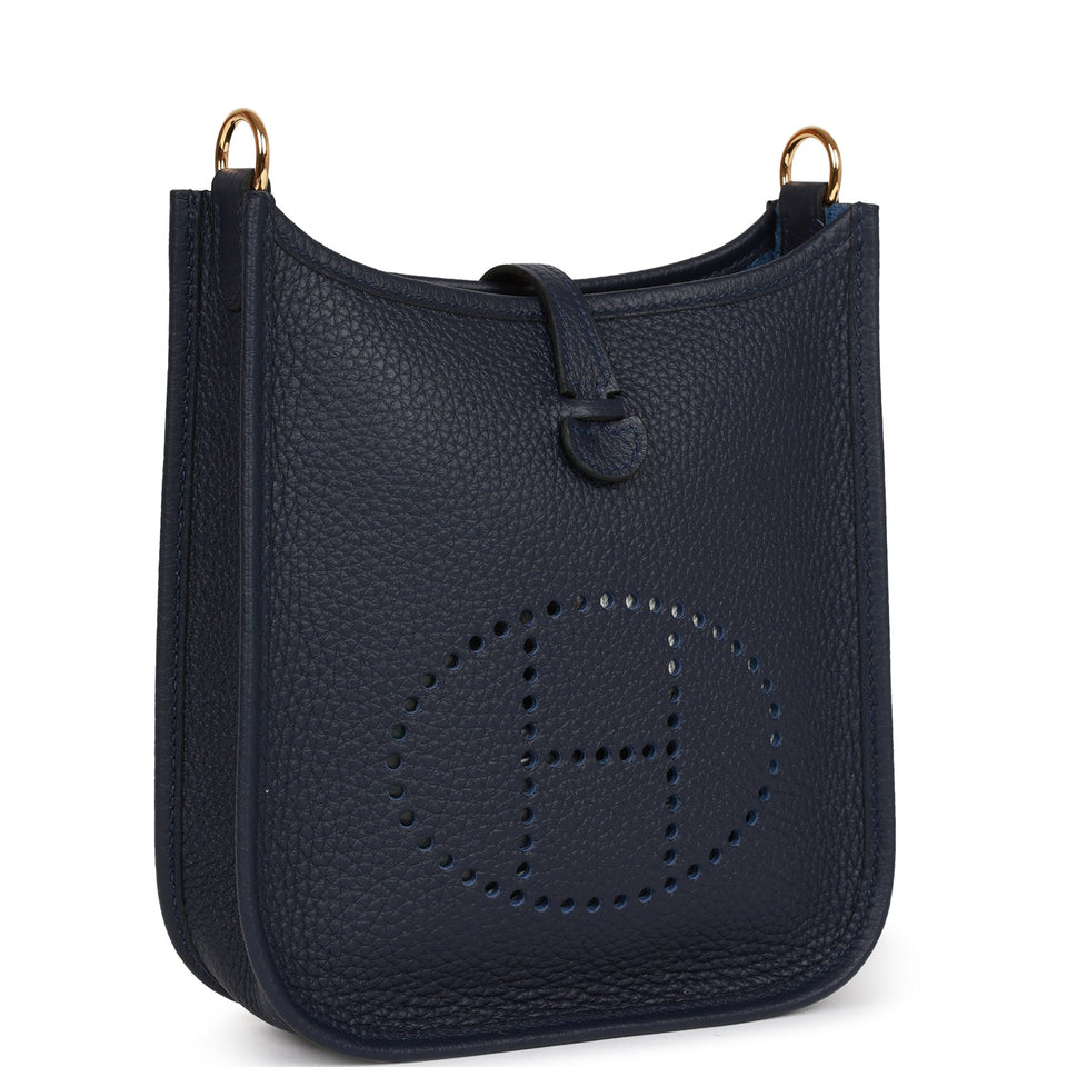 Hermes Evelyne TPM Bleu Nuit Clemence Gold Hardware