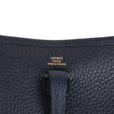 Hermes Evelyne TPM Bleu Nuit Clemence Gold Hardware